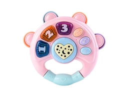 Mali brinquedo Educativo de Sino para Bebês 0 1 Ano Infantil Musical Rosa com Sons Atractivos