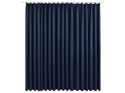 Maison Exclusive - Cortina Blackout Com Ganchos 290x245 Cm Azul
