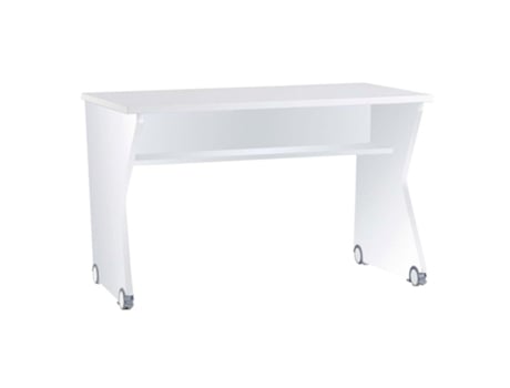 Escritório com Prateleira em Aglomerado Branco 71X116X59 5Cm MUEMUE