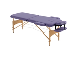 Marquesa de Massagem Dobrável Marquesa com Altura Ajustável 61 88 Cm Desenho Ergonómico Fácil de Transportar 185x60 Cm Roxo Ge