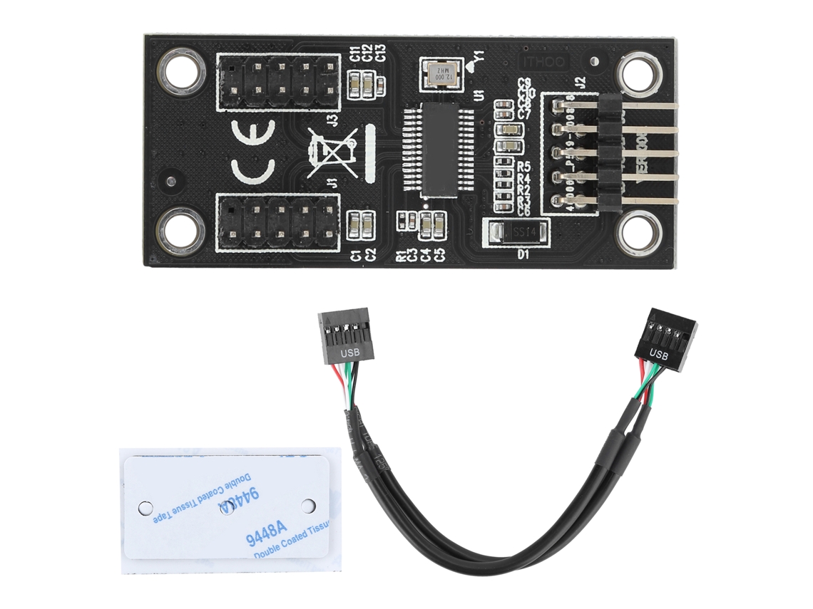 Hub Expansor Usb 2.0 9pin Placa Mãe Principal Acessório Computador para Win2000/winxp/2003