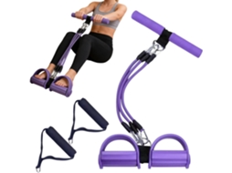 Faixa Elástica De Resistência Com Sistema Alças, 3-tubos Elásticos Para Yoga, Alongamento Corporal Completo