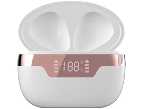 Auriculares Bluetooth True Wireless ENKERS 5.2 com Caixa de Carregamento Mini Usb-C Sport com Mic
