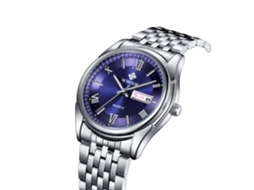 Reloj Hombre Acero Inoxidable Luminoso Impermeable Cuarzo (dial Azul)