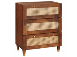 Vidaxl Buffet Castanho 60 X 33 X 75 Cm Madeira De Manga Maciça