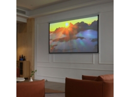 Pantalla De Proyector Manual 120 Pulgadas Formato 4:3/16:9 Para Interior Y Exterior 244x183 Cm Blanco