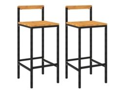 Bar Stool, Bar Stools Vidaxl Preto Rattan / Vime (40 X 44 X 100 Cm)