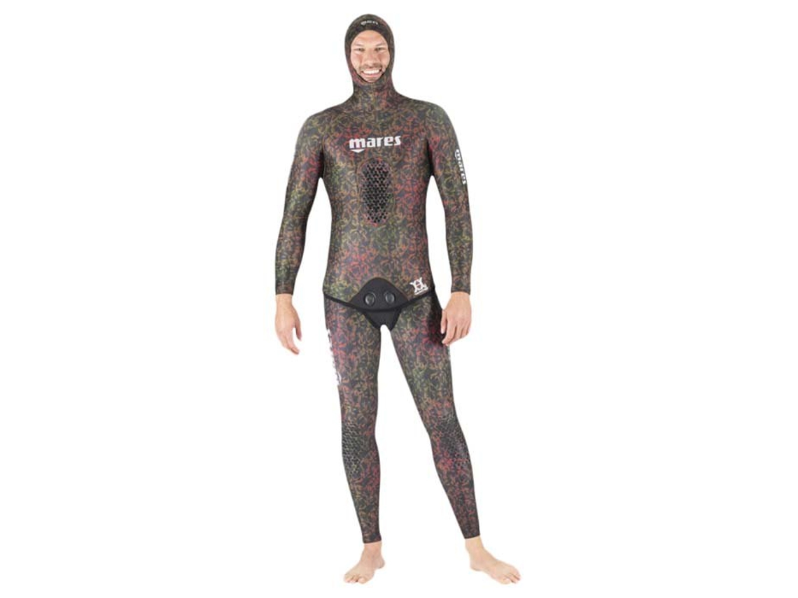 Jaqueta de Caça Submarina Polygon 7 Mm Open Cell Castanho Lmares Pure Passion