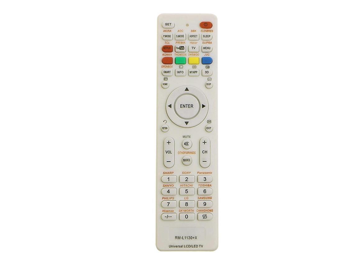 Controle Remoto Universal Rm-L1130 X com Netflix para Botões Do Youtube Regulador de Voz Do Canal de Tv Adequado para Lcd Led 3D para S ALLINLESS