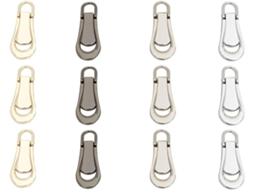 Conjunto De 12 Puxadores De Zíper Para Malas, Com Cabeça.