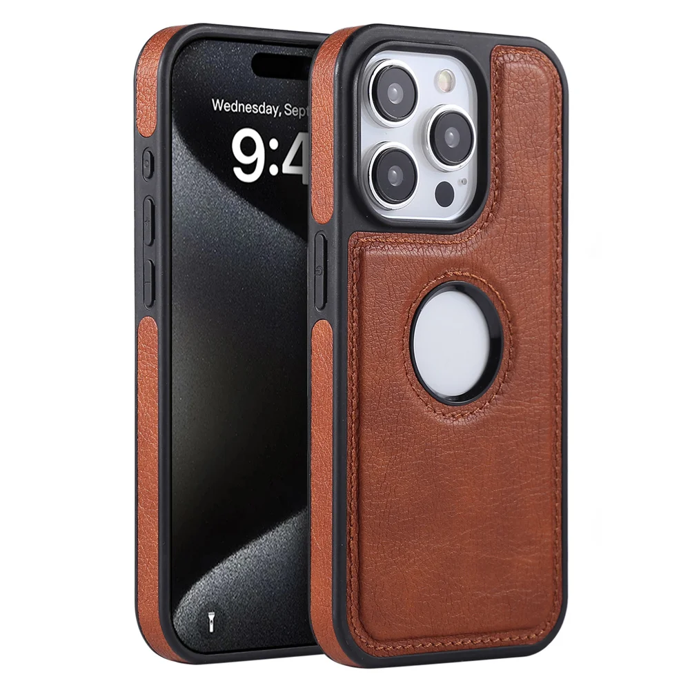 Capa De Luxo Para Celular Em Couro Pu Para Iphone 11 (marrom)