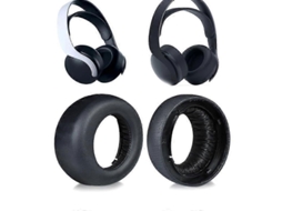 Fones de ouvido de proteção Lurelia para PS5 Pulse 3D Listener, Hyj, em couro sintético, preto, 1 par