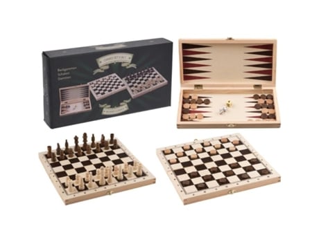 Juegos sobremesa 3 en 1 madera