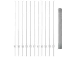Vidaxl Cerca De Arame Soldado Com Postes 25 X 1,4 M Aço Galvanizado