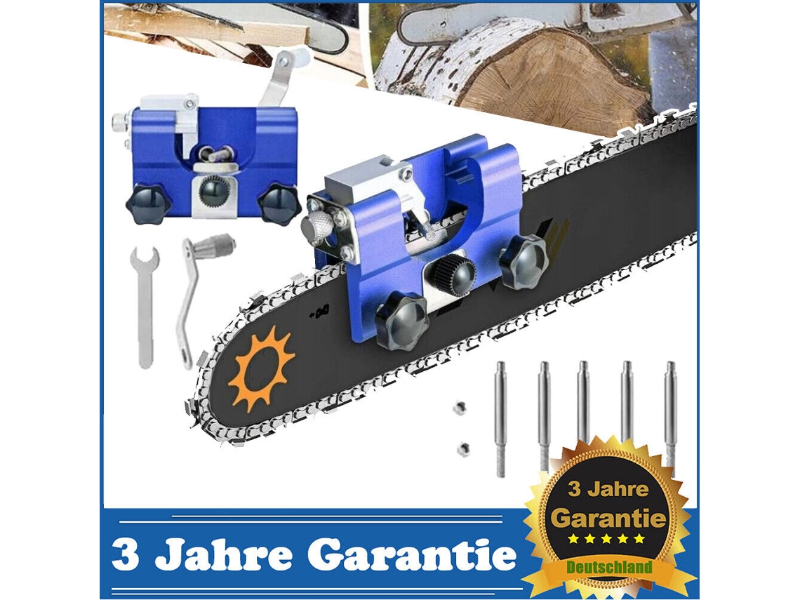 Portátil Afiador de Corrente Manual Grande Azul 05 Ferramentas de Jardinagem