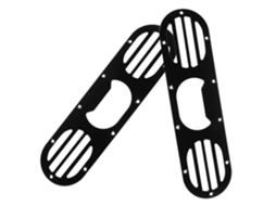 Conjunto de 2 difusores para para-choque traseiro de carro.
