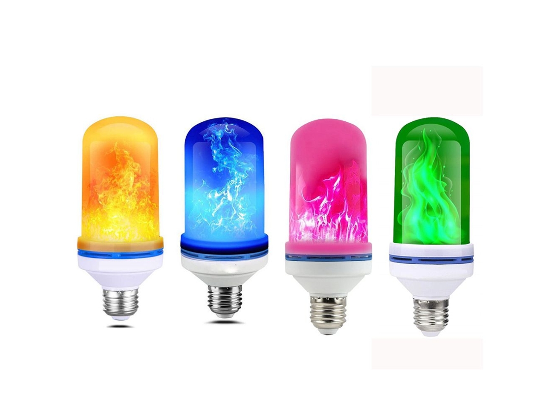 Lâmpadas De Led Com Efeito Chama, Lâmpadas E26 Com Sensor De Gravidade, Decorações De Halloween E Natal