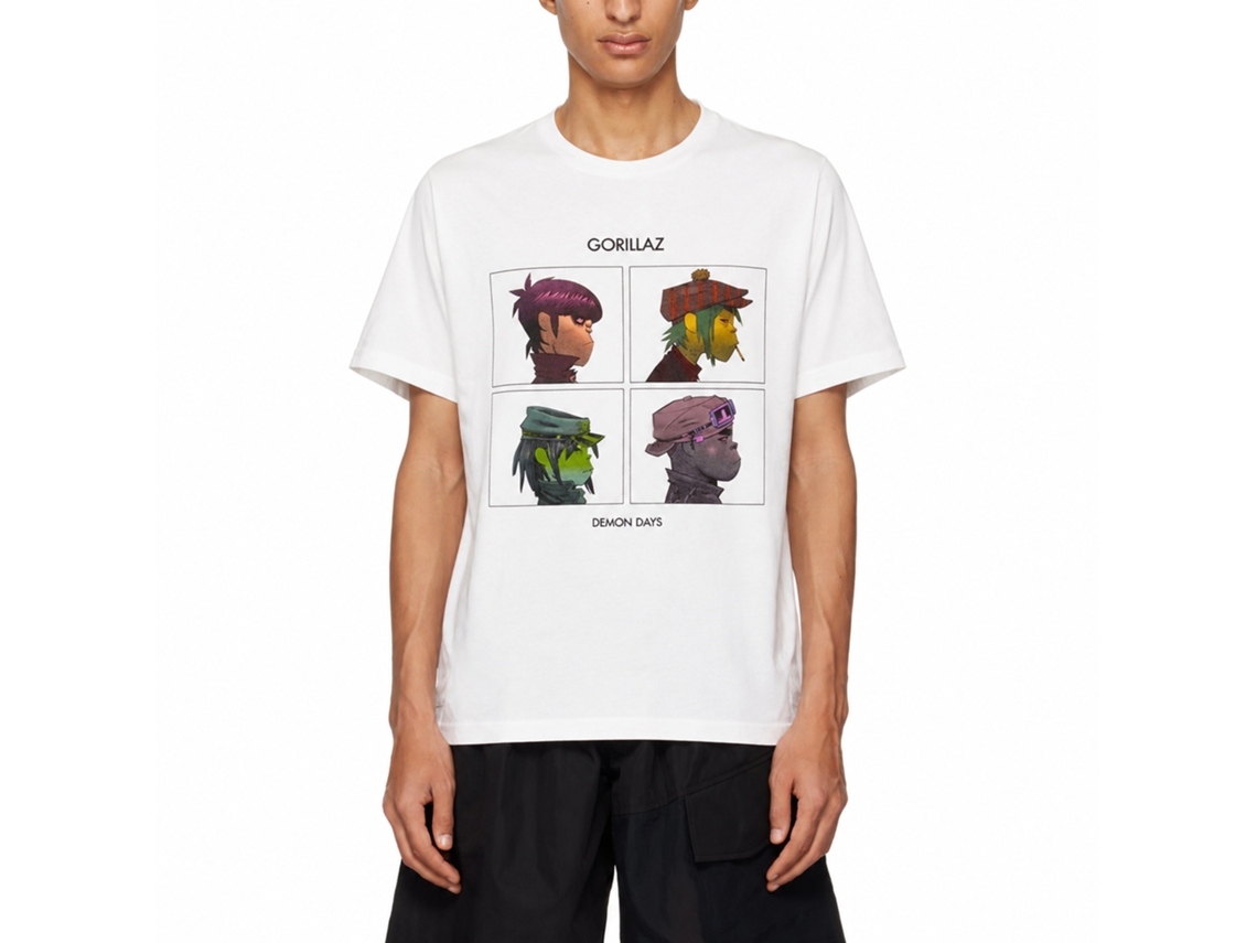 Gorillaz Demon Days T-shirt White Classic Unisex Adults Size:s