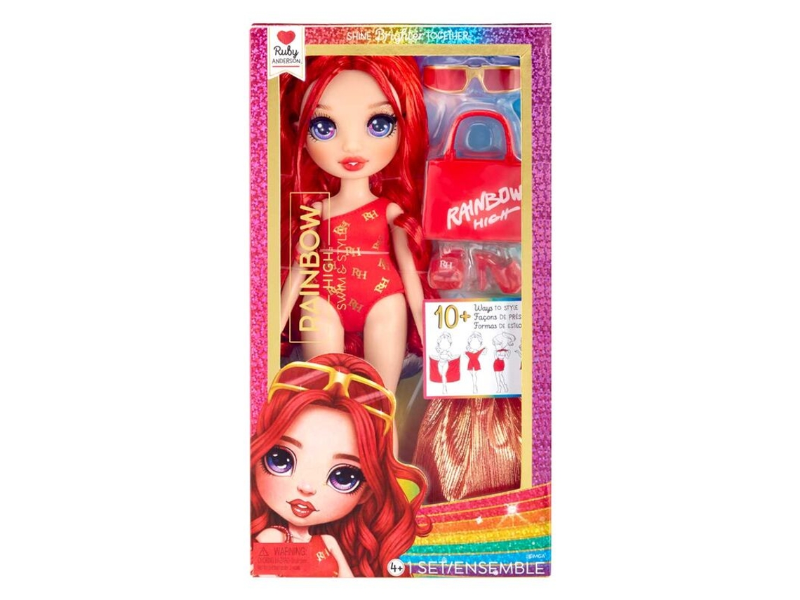 Rainbow Hig Sob O Sol Boneca Ruby 25cm Mga