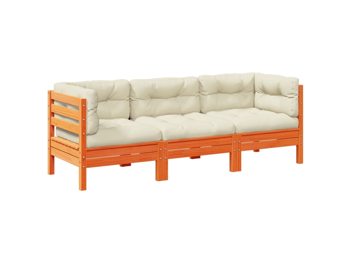 Garden Sofa Set, Garden Sofa Sets Vidaxl Marrom Madeira De Pinho (n/a)