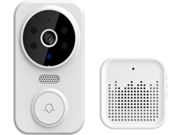 Campainha Inteligente Sem Fio Wifi, Interfone De Segurança, Câmera De Vídeo, Campainha Branca SUNNY SPACES