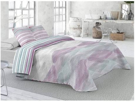 Colcha CAÑETE Lugano (Roxo - Poliéster - 150 cm)