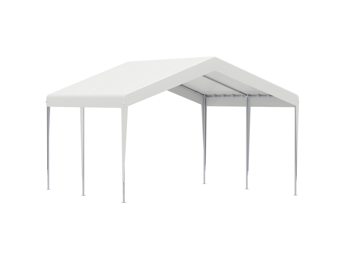 Garagem Portátil 4x4m com Cobertura Resistente a Raios UV CHEZMOI