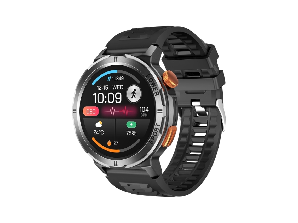 (preto) Pulseira Inteligente À Prova D'água Ip68 De 1,43 Polegadas, Compatível Com Chamadas Bluetooth E Monitoramento De Frequência Cardíaca.