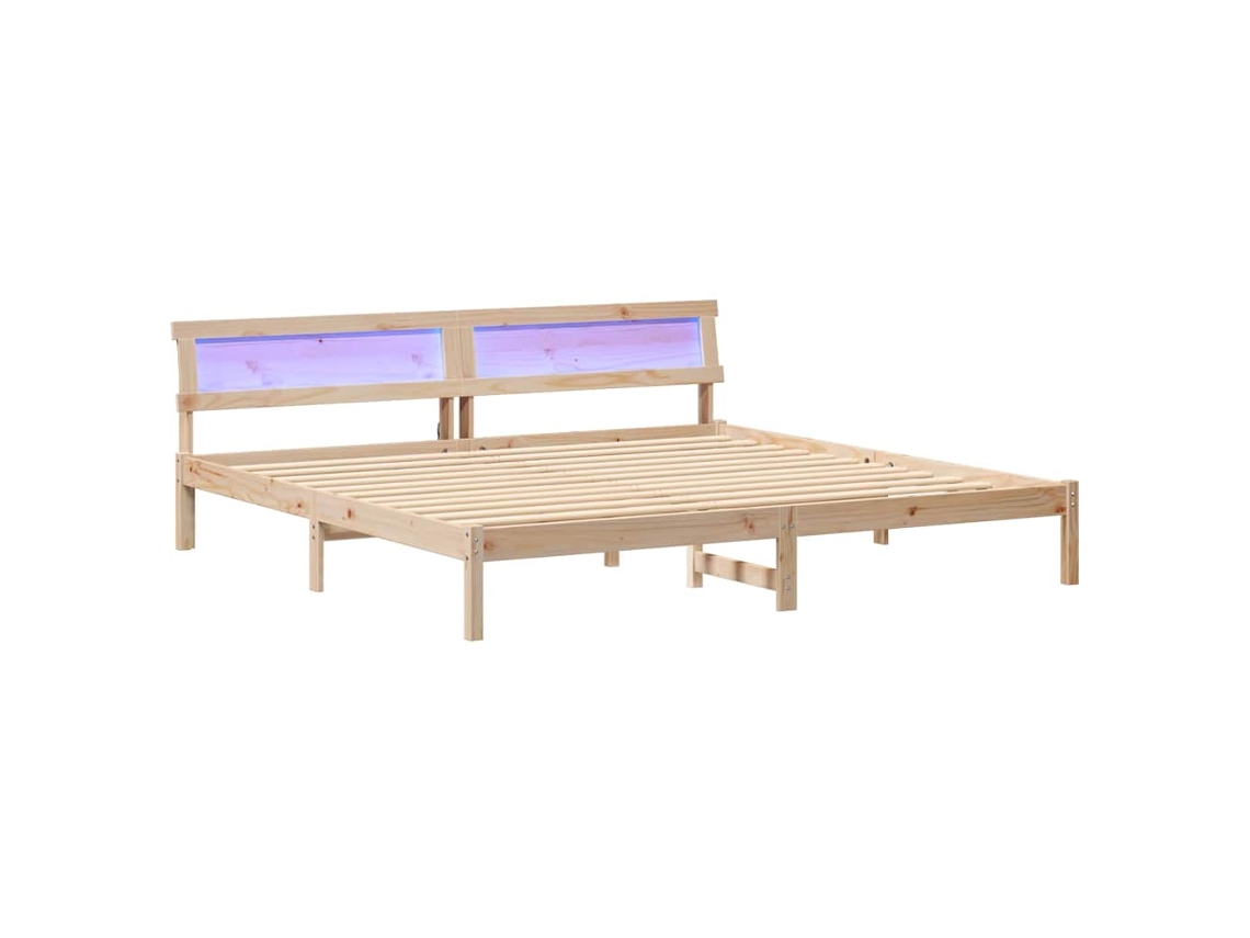 Estrutura da Cama com Cabeceira Castanho 180 X 200 Cm MAISON EXCLUSIVE