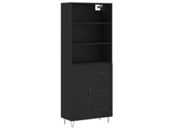 Highboard, Highboards Vidaxl Preto Madeira Processada (n/a)