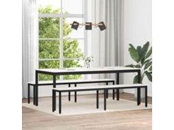 Vidaxl Banco Branco 200 X 35 X 45 Cm Madeira De Pinheiro Sólida