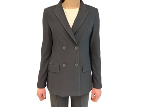 Blusão De Mulher Seventy Overshirt Altro Preto (46)