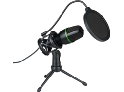 Microfone RGB ZYBLSSBB com luzes, para jogos, streaming, gravação