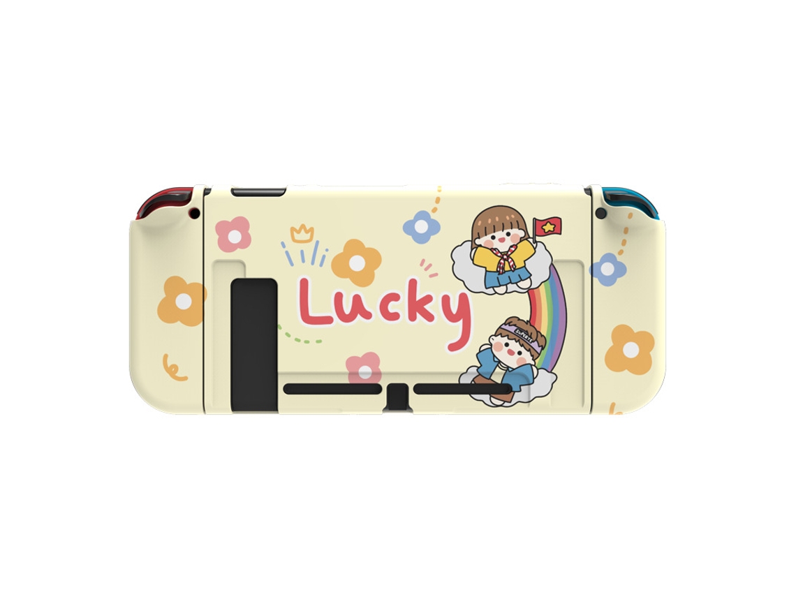 Capa Protetora Encaixável para Nintendo Switch, Capa Fina e Fofa de Tpu Macio para Console Ns e Controles Joy con BRILVIBERA