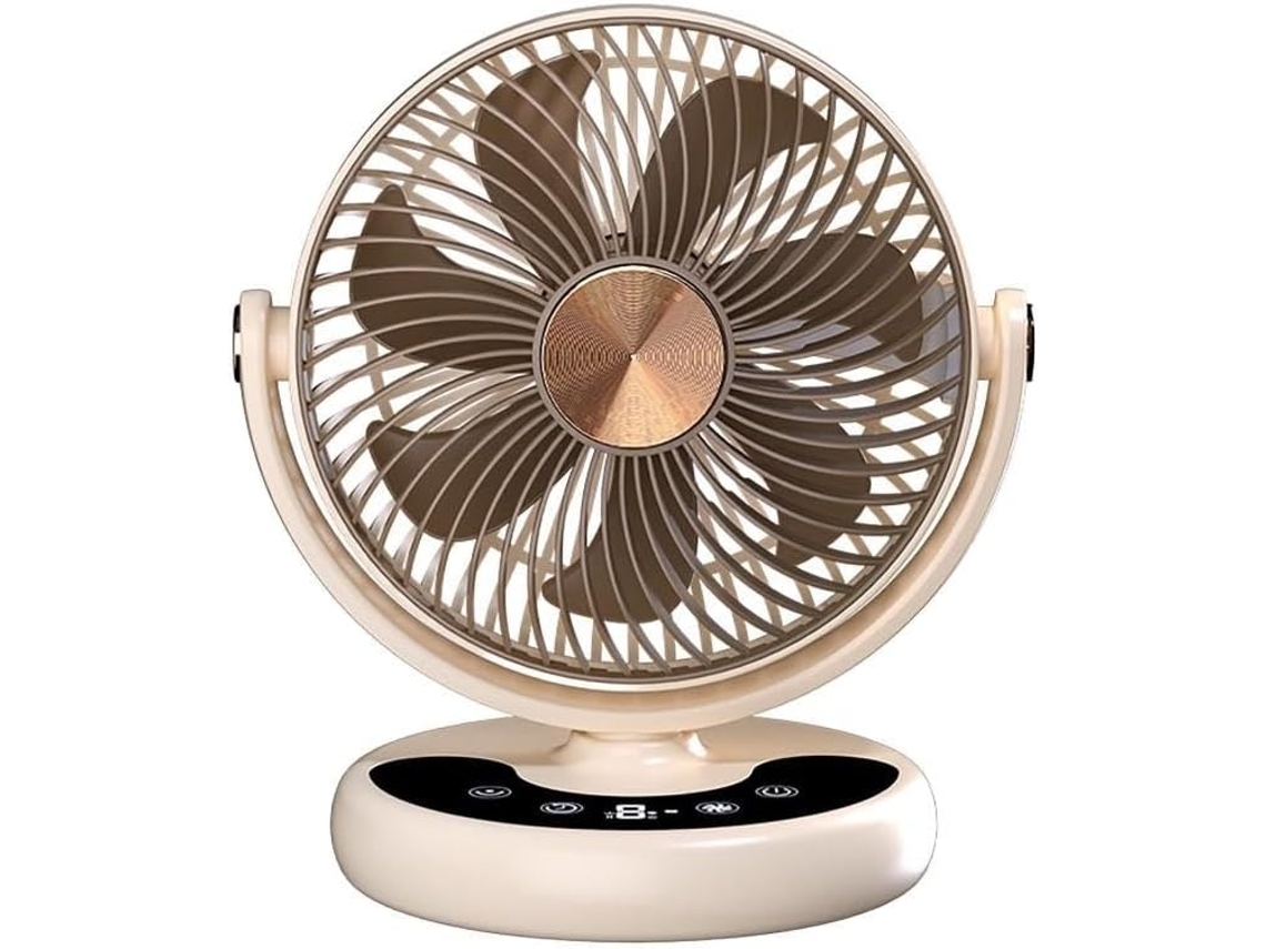 Ventilador De Mesa Silencioso Com 3 Velocidades, Bateria 3000mah,