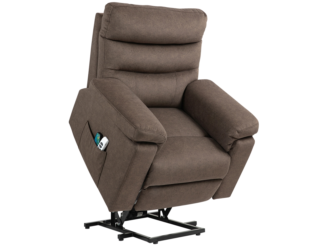 Cadeira Elevadora Reclinável com Massagem e Aquecimento motor Duplo S/MARCA