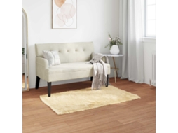 Vidaxl Tapete De De Ovelha Sintética Tafalla Creme 80 X 150 Cm