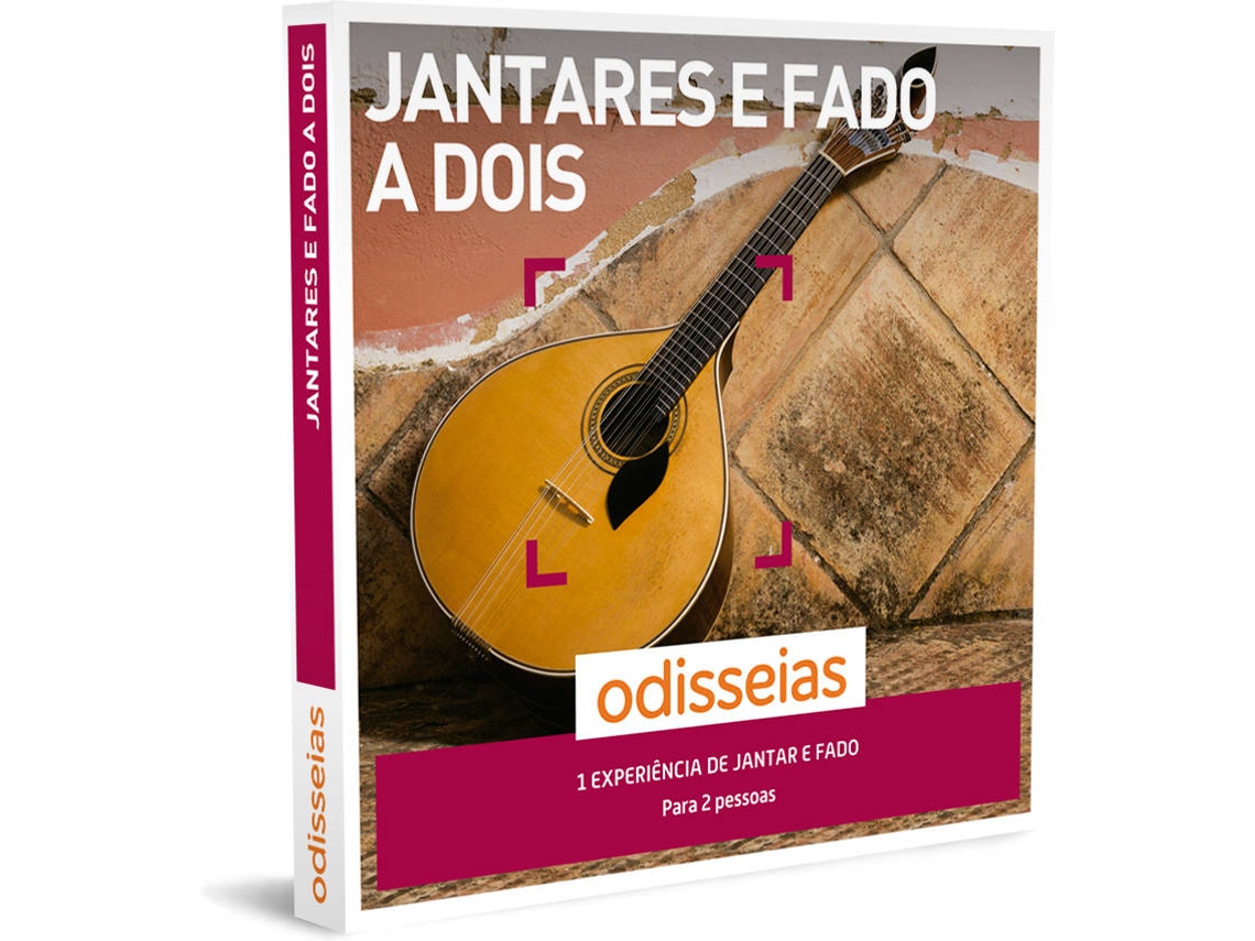 Pack Presente ODISSEIAS - Jantares e Fado a Dois | Experiência gourmet para 2 pessoas