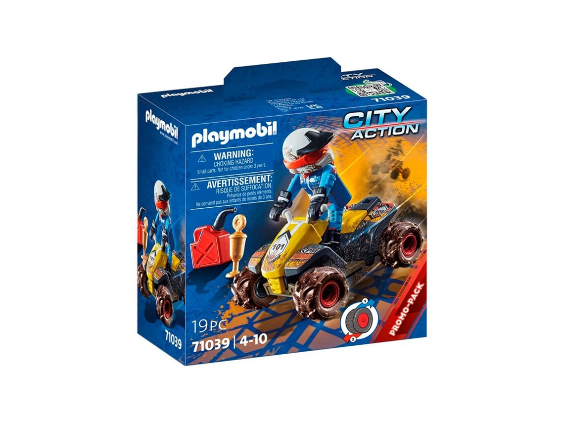 PLAYMOBIL Quadriciclo de acção Offroad City (Idade Mínima Recomendada: 4 anos - 19 Peças)