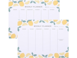 Bloco De Notas Fácil De Escrever Ranger Em Papel Agenda Hebdomadaire 2pcs Pour Planificador Semaine Bureau