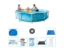 Intex Piscina Com Estrutura Redonda - 305x76 Cm - 8-peças S31320