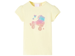 T-shirt De Criança Amarelo-suave 128