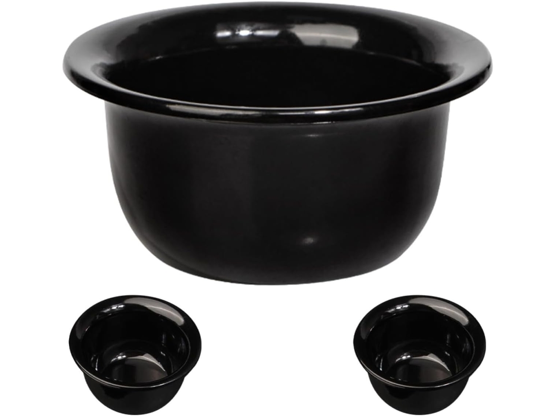 Conjunto De 3 Tigelas De Barbear Reutilizáveis Em Pp Para Homens, Portáteis E Elegantes.