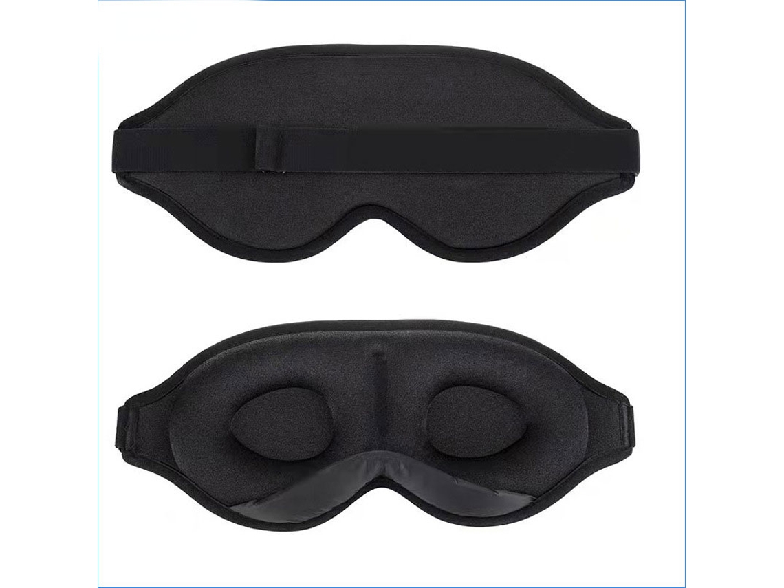 Máscara de Dormir com Bloqueio de Luz 100% para Homens e Mulheres, Tecido de Lycra Macio e Confortável, Venda 3d para Escuridão Total AQUAFORGE