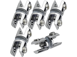 Kit De 5 Suportes Para Vidro De 5 A 10 Mm, Robustos Es À Ferrugem, Adequados Para Diversas Aplicações, Incluindo
