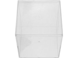 Caixa De Doces Transparente Em Formato Cubo Nuobesty, 8, 5x 8, 5x 8, 5cm, 500ml, Recipiente Pequeno De Plástico Para
