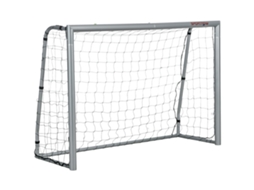Trave De Futebol Cinza, 240x85x160 Cm, Com Parafusos E Pinos Incluídos, Em Pe E Metal.