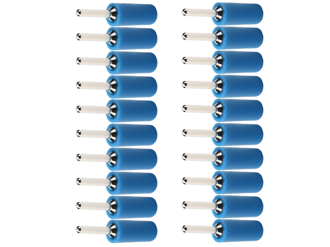 Laxiscreed Pack De 20 Pinos Banana De Latão Níquel 2mm À Prova De Água Para Eletrónica