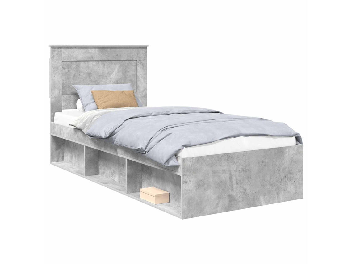 Estrutura da Cama com Cabeceira Concreto 90 X 200 Cm MAISON EXCLUSIVE