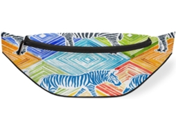 Pochete com Estampa de Zebra para Homens Estampas Impermeável Alta Qualidade Que Não Des Ajustáveis Ze